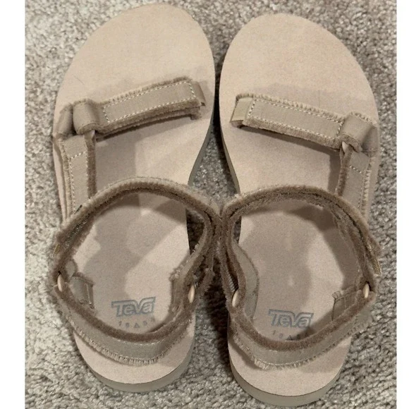 Teva Tan Platform Strappy Sandals - Picture 8 of 9